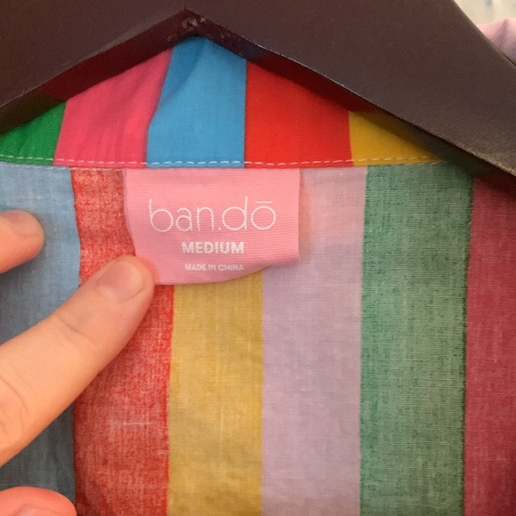 Ban.do Rainbow Button Down Shirt - Picture 2 of 5